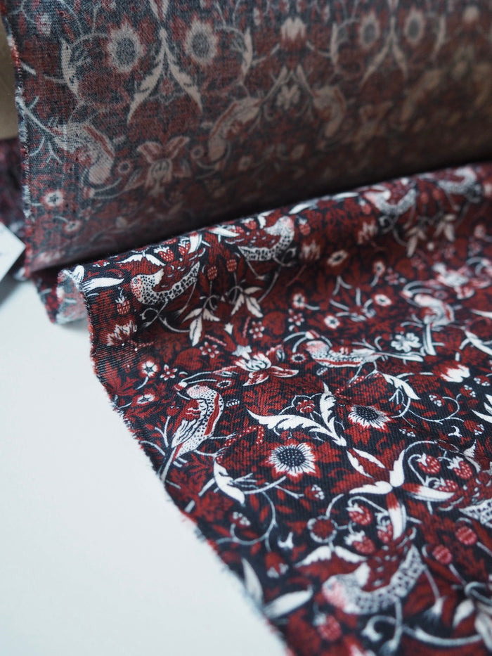 Liberty Rust Strawberry Thief Brushed Cotton Twill