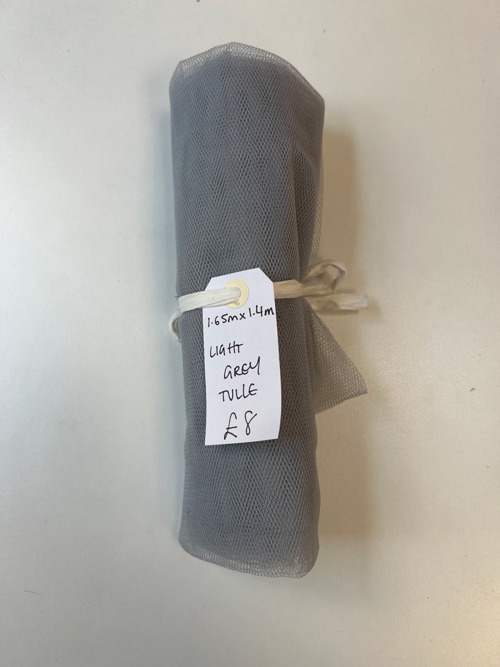 Light Grey Tulle Remnant