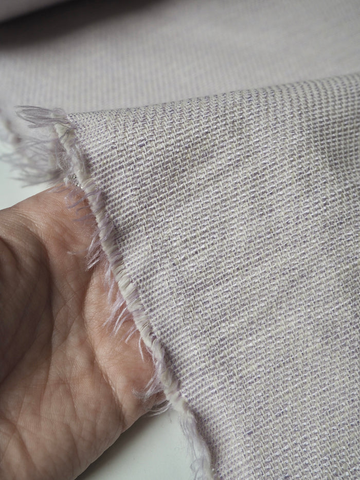 Lilac Cotton/Viscose Tweed