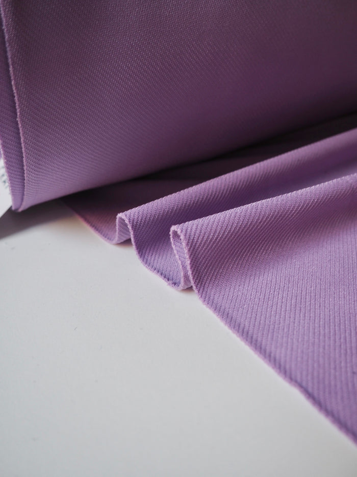 Lilac Viscose Satin Twill Jersey