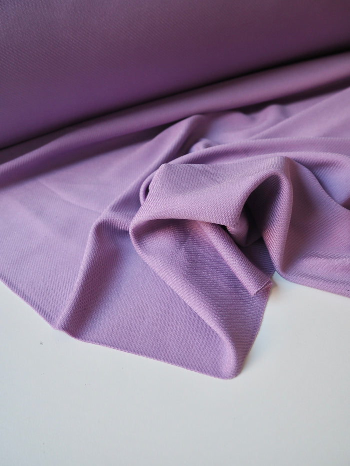 Lilac Viscose Satin Twill Jersey