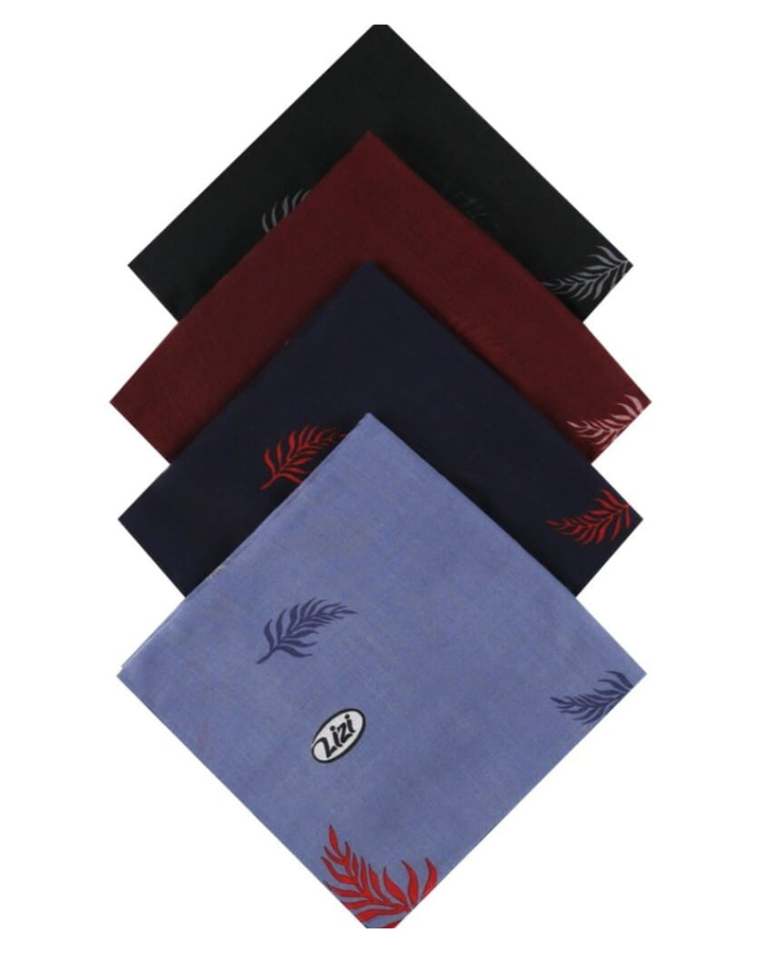 Lizi Headwear OBLVDE Denim Leaves Open Back Bandanna with Full Grip myselflingerie.com