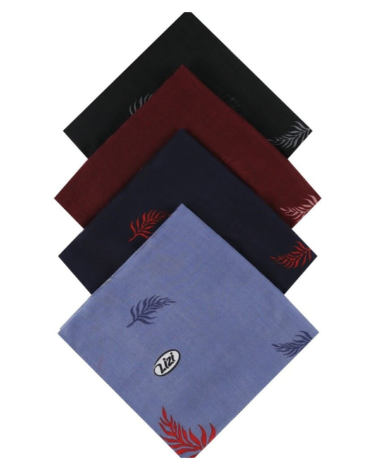 Lizi Headwear OBLVDE Denim Leaves Open Back Bandanna with Full Grip myselflingerie.com