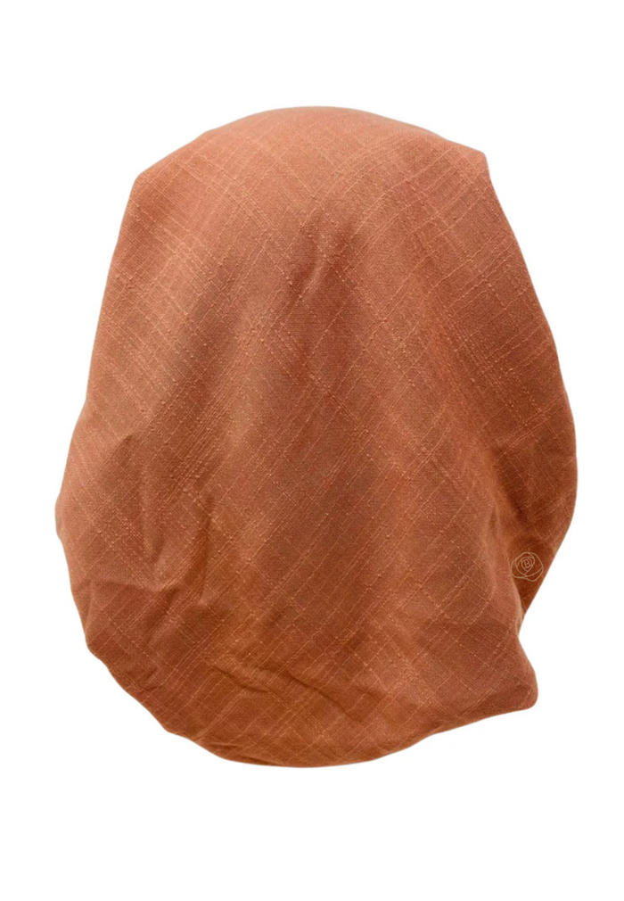 Lizi Headwear IBC-BX-2515 Peach Solid Adjustable Pre-Tied Bandanna with Velvet Grip Myselflingerie.com