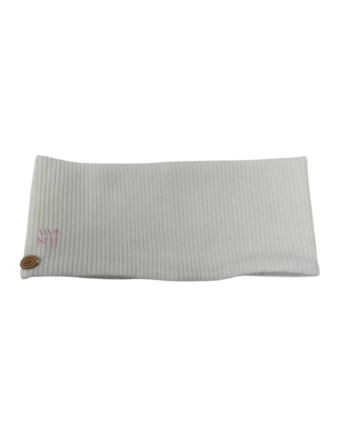 Lizi Headwear Solid Cream Ribbed Headband