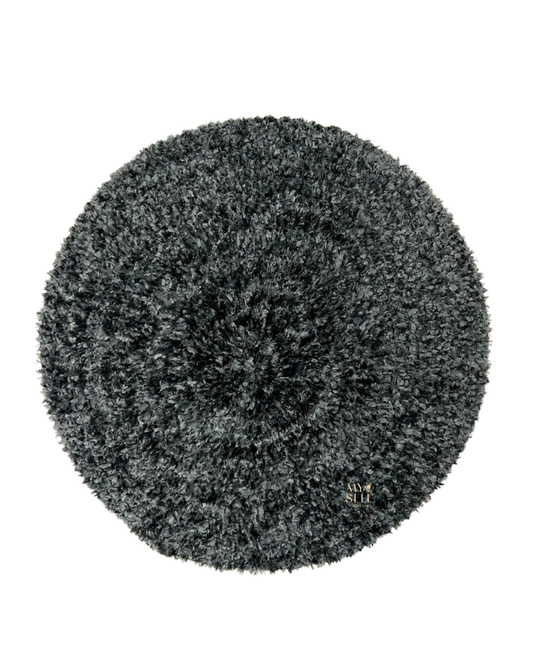 Lizi Headwear CONMGY Solid Grey Medium Unlined Chenille myselflingerie.com