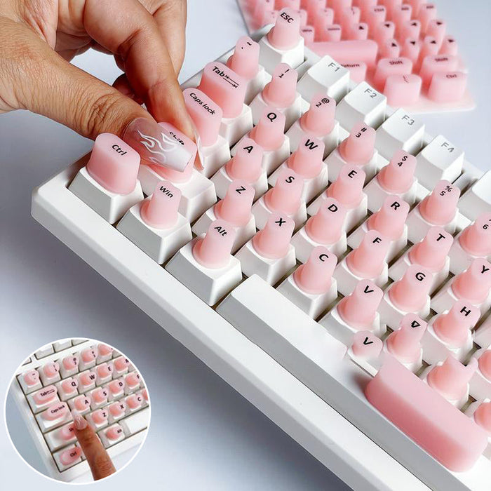 Long Nail Typing Keycap Enhancer Stickers