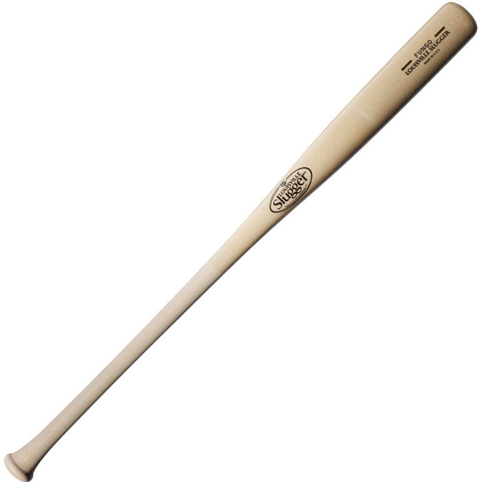 The Louisville Slugger Fungo K100 36" Wood Training Bat (WBL271101036) is shown on a white background, with the brand logo and product details printed near the barrel. This bat is perfect for baseball coaches’ training needs.
