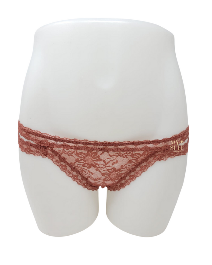 Love Libby 956 Marsala Filigree Floral Lace Bikini myselflingerie.com