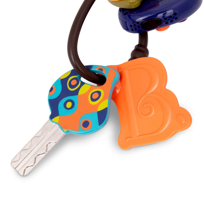 Blue toy car keys