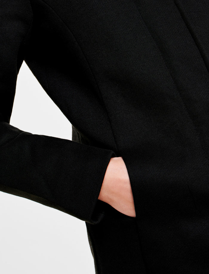 Manteau long à capuchon