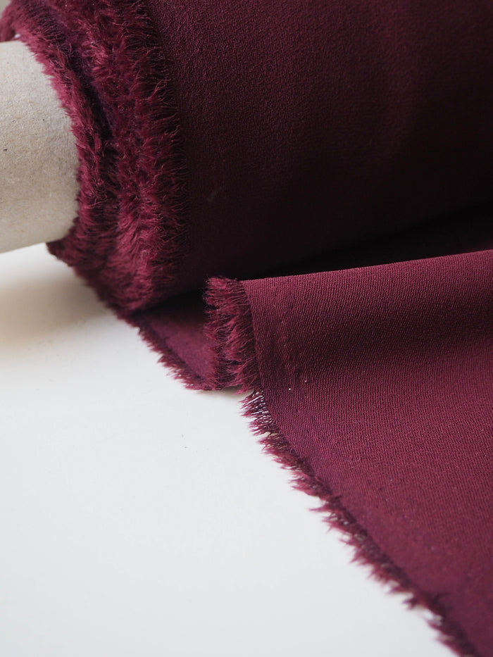 Maroon Mediumweight Crepe