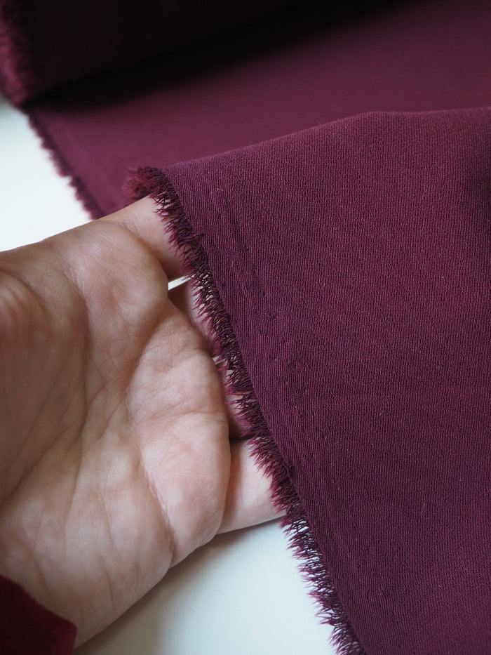 Maroon Mediumweight Crepe