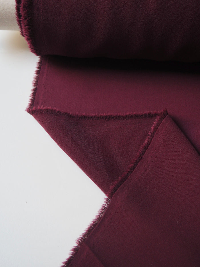 Maroon Mediumweight Crepe