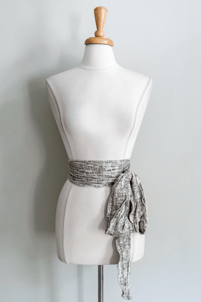 Sash Belt in Sand Linen print from Diane Kroe