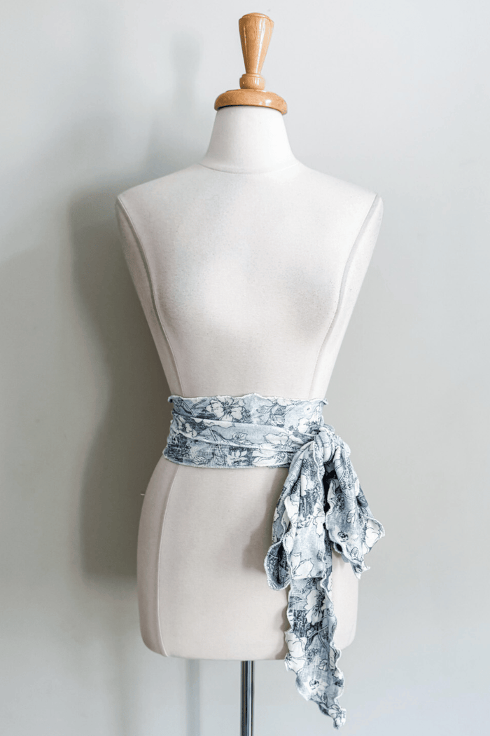 Sash Belt in Floral Sky print from Diane Kroe