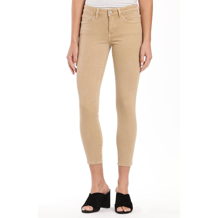Mavi Tess high-rise skinny jeans in Irish Cream featuring a slim, ankle-length fit and classic five-pocket styling.