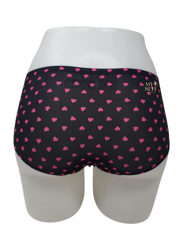 Me Moi MUV06419 Pindot Heart Seamless Modal Hipster myselflingerie.com