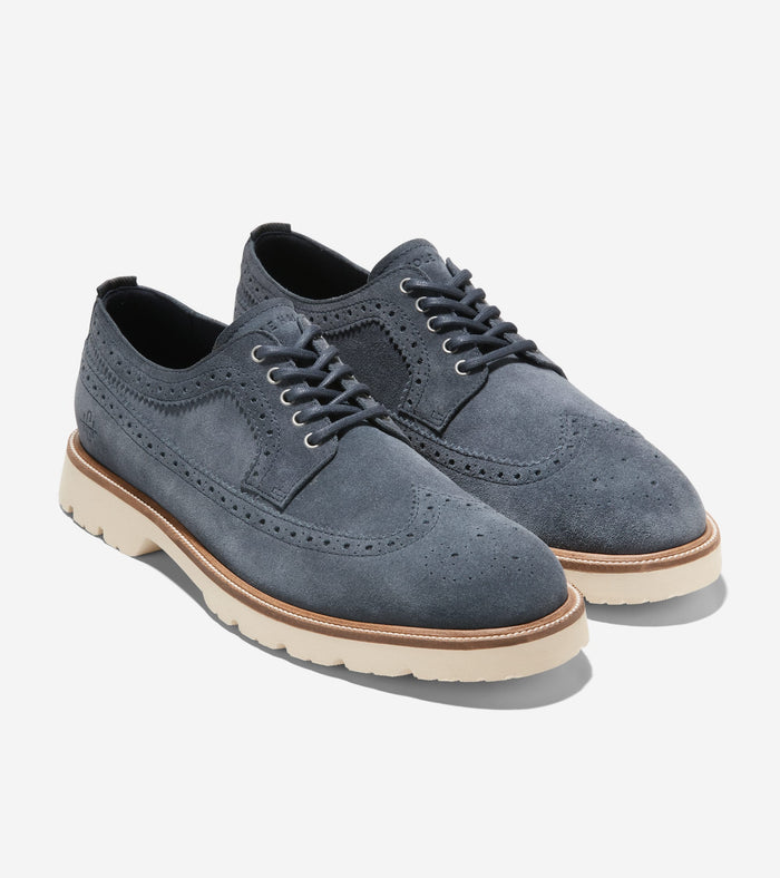 C36045:NAVY BLAZER SUEDE/ALABASTER GLEAM
