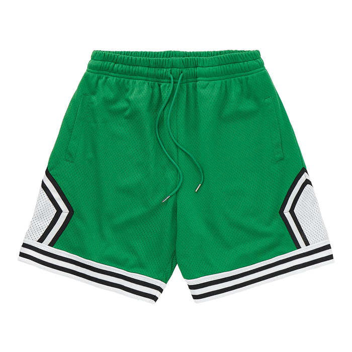 M / Green with Black Piping