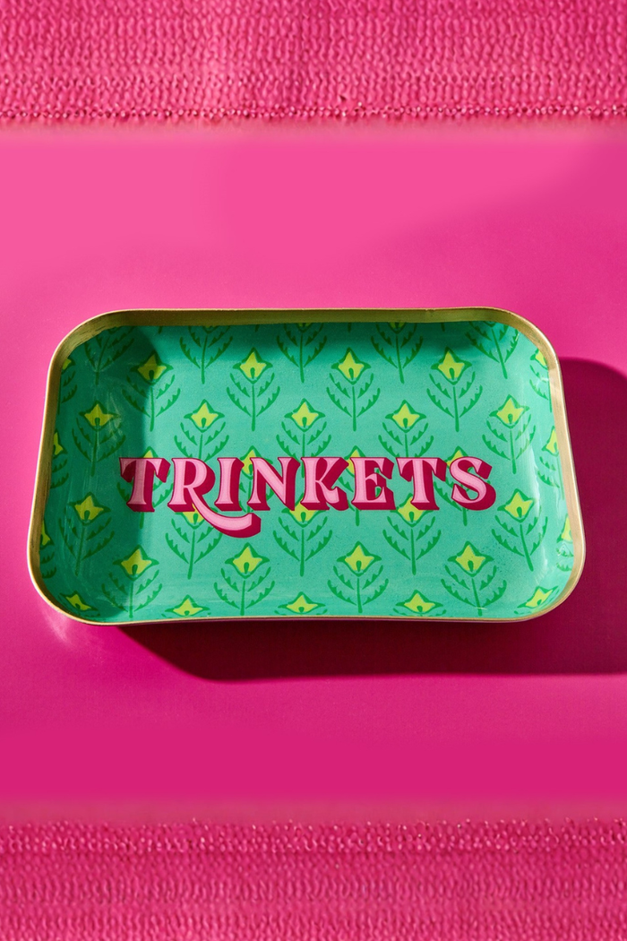 Metal Sayings Trinket Trays