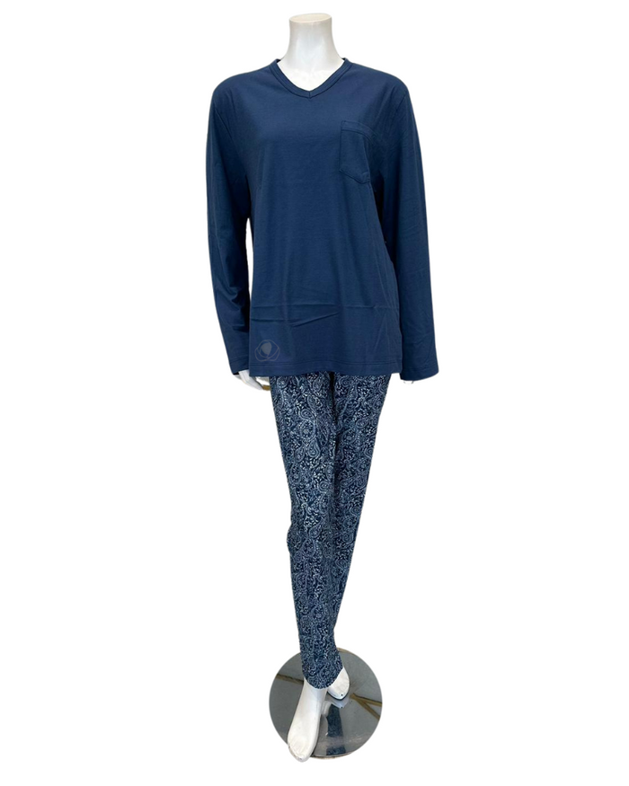 Mey 34061 New Denim My Night Men's Cotton Pajamas Set myselflingerie.com
