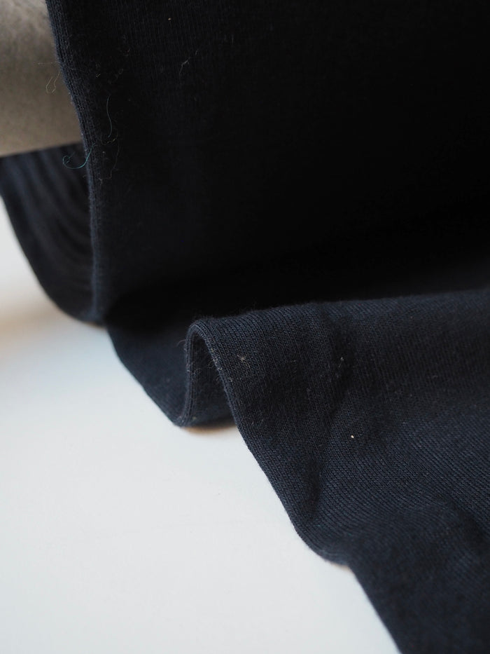 Midnight Circular Cotton 1x1 Ribbing