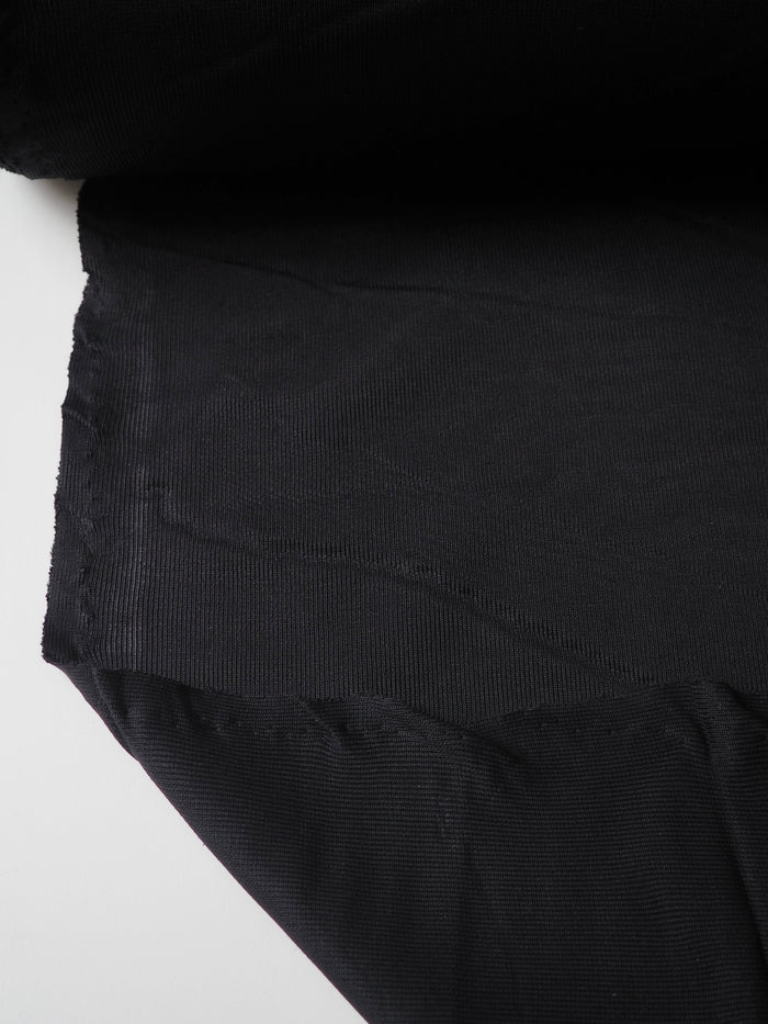 Midnight Nylon Rib Jersey