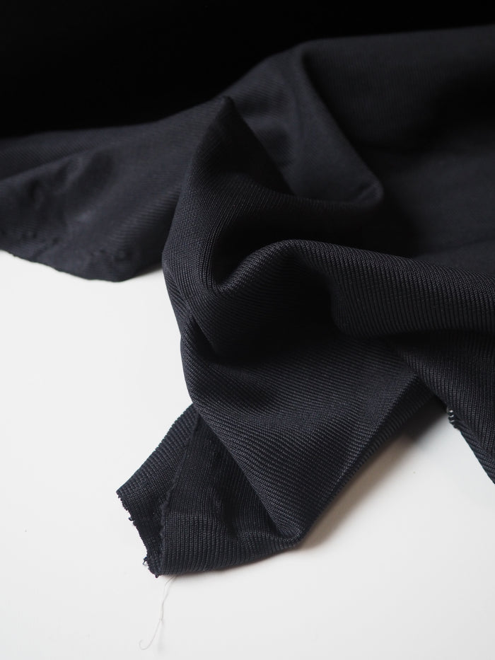 Midnight Nylon Rib Jersey