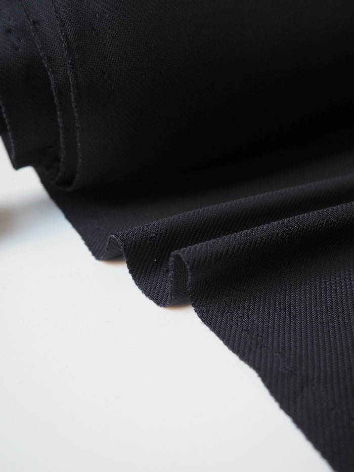 Midnight Viscose Satin Twill Jersey