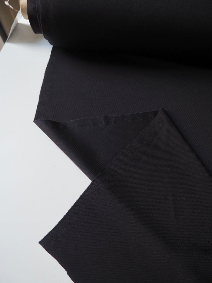 Midnight Viscose Satin Twill Jersey