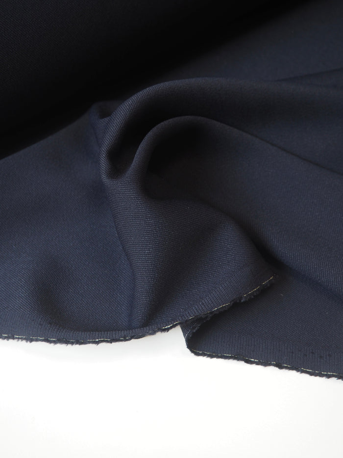 Midnight Viscose/Acetate Twill