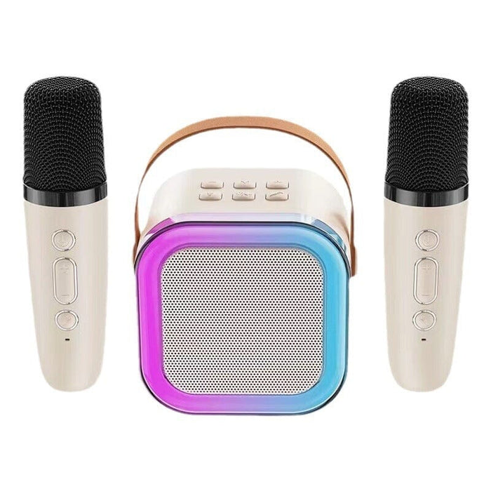 white / Two microphones