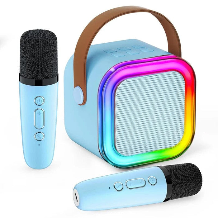 blue / Two microphones