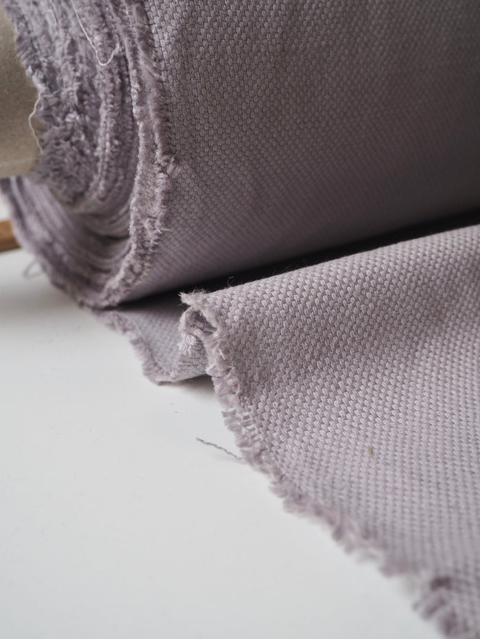 Misty Grey Basketweave Linen/Cotton