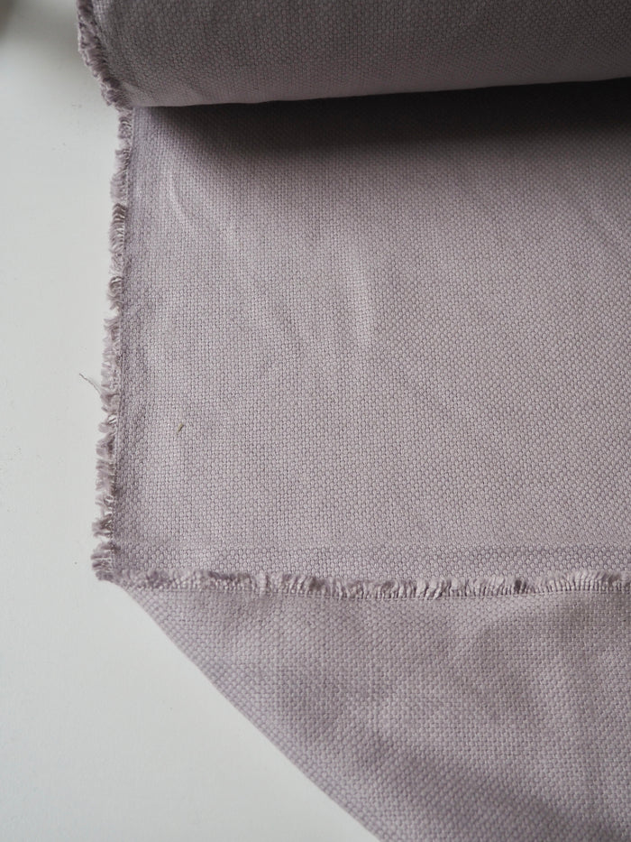 Misty Grey Basketweave Linen/Cotton