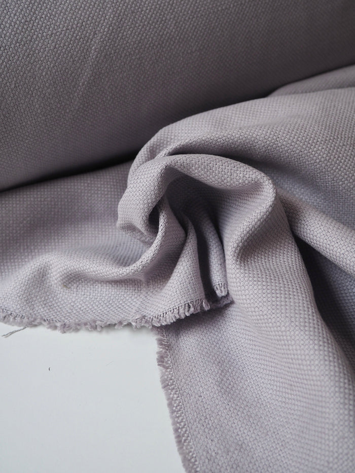 Misty Grey Basketweave Linen/Cotton