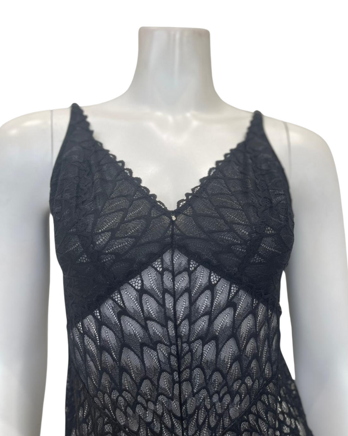 Montelle 9307 Black Lacy Bodysuit Myselflingerie.com