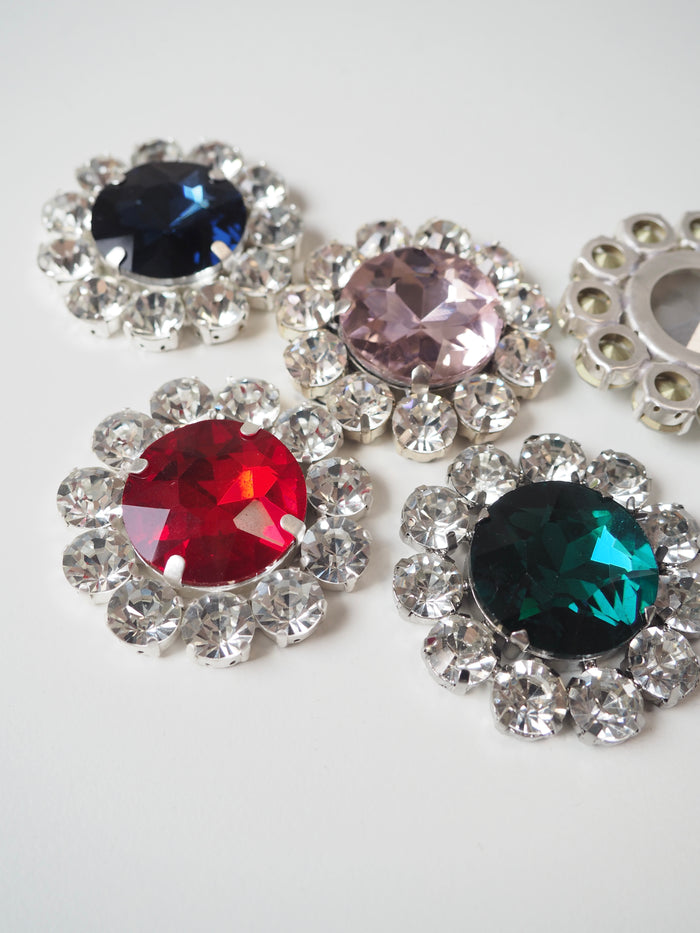 Multi-Colour Flower Rhinestone Patch 47mm