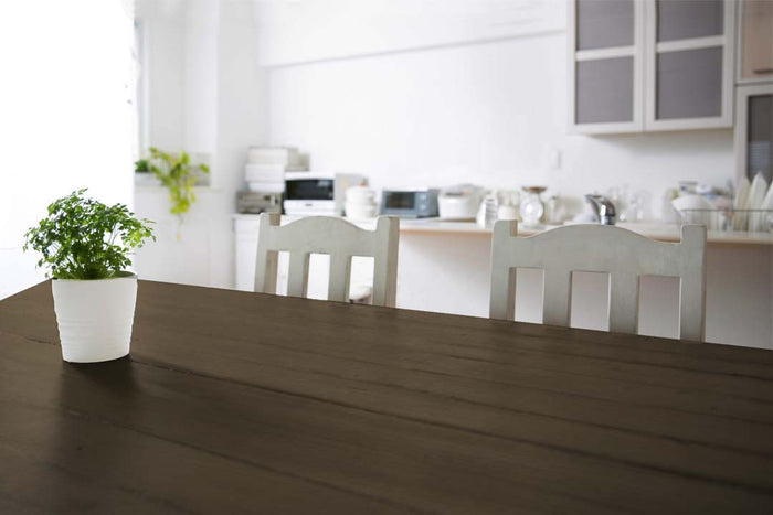 Retique It Multi-purpose Smooth Finish Kit in Black Walnut for interior wood table with matte top coat and smooth finish.