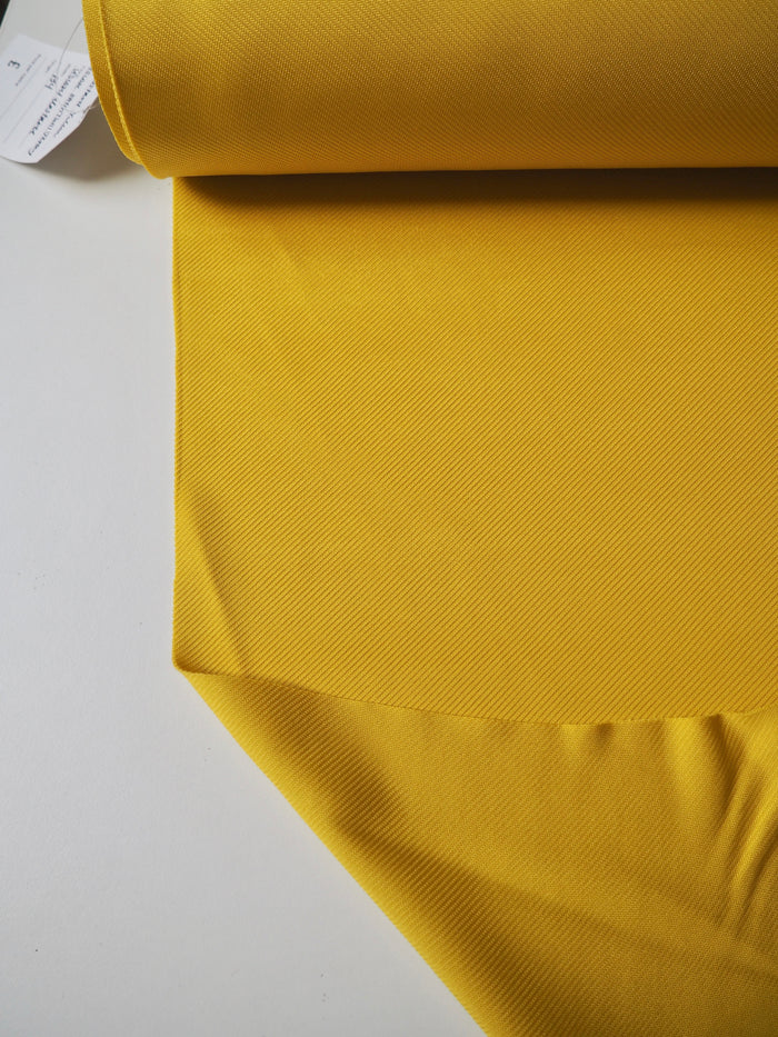 Mustard Viscose Satin Twill Jersey