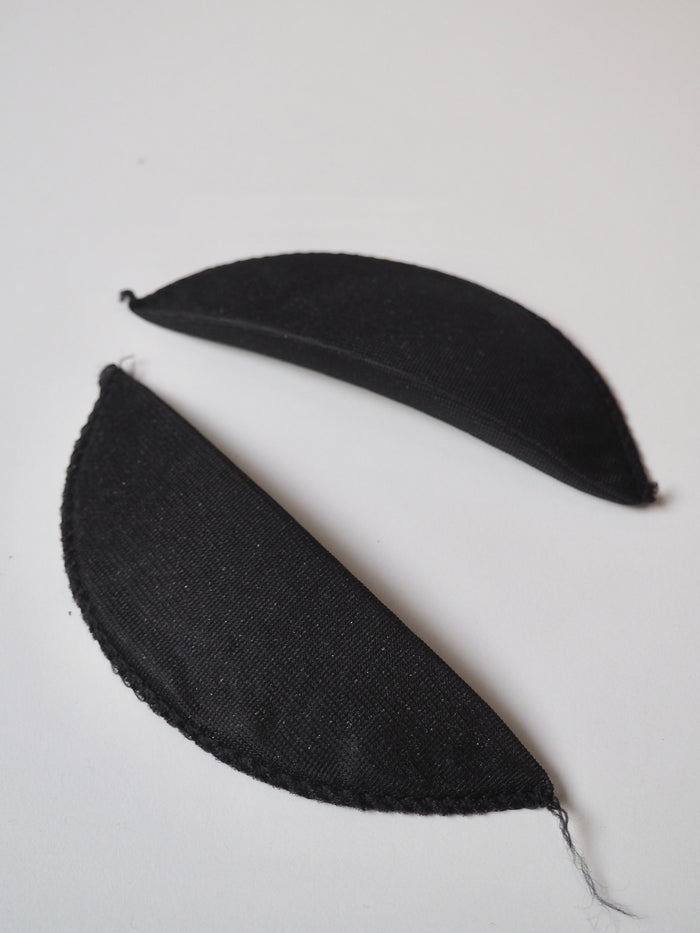 Narrow Black Foam Shoulder Pads