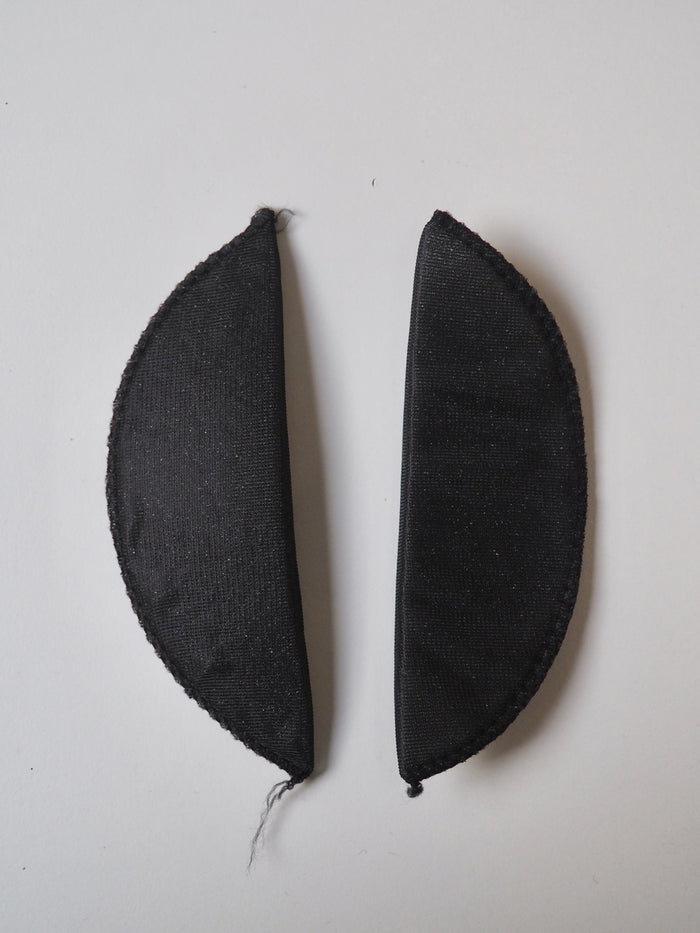 Narrow Black Foam Shoulder Pads
