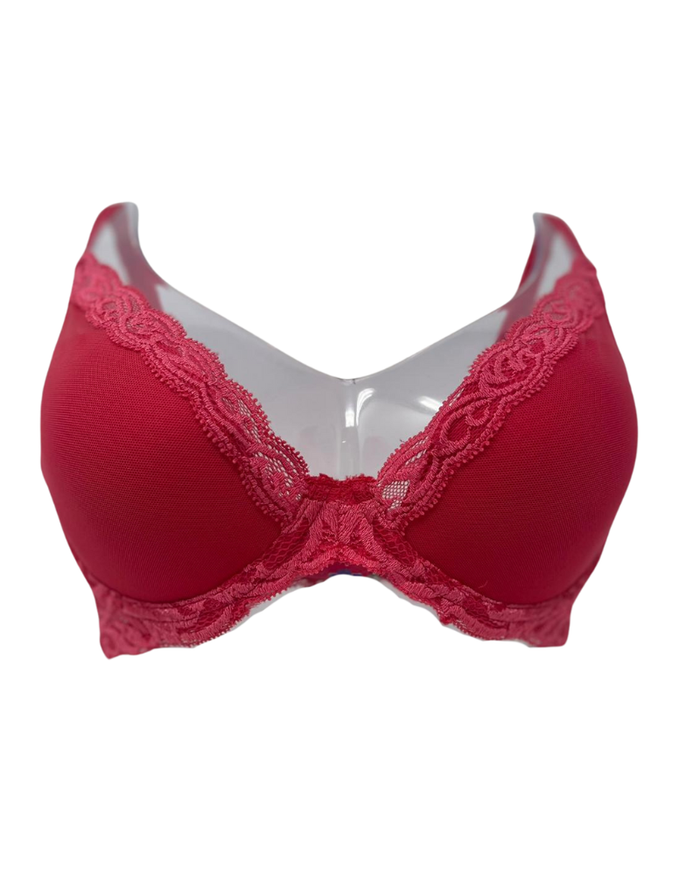 Natori 730023 Sunset Coral Feathers Molded Underwire Bra Myselflingerie.com