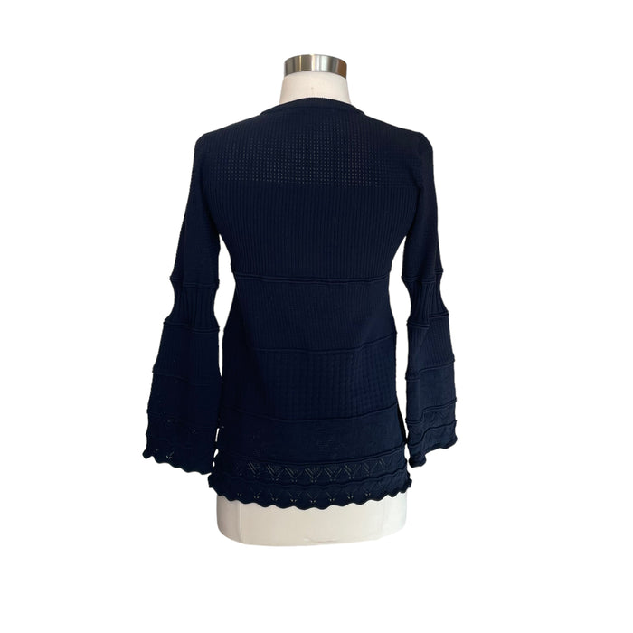 Navy Long Sleeve Top - XS