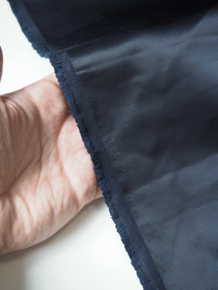 Navy Sateen Nylon