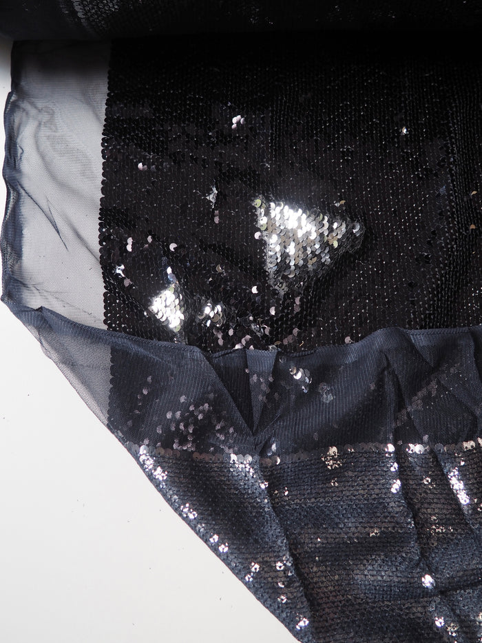 Navy + Silver Mermaid Sequin Tulle