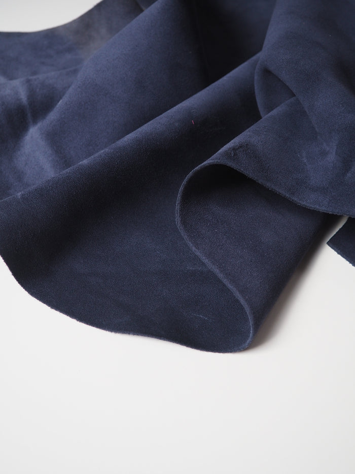 Navy Sueded Calfskin