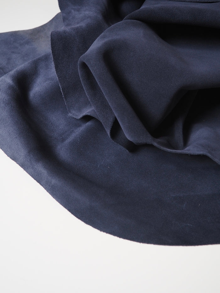 Navy Sueded Calfskin
