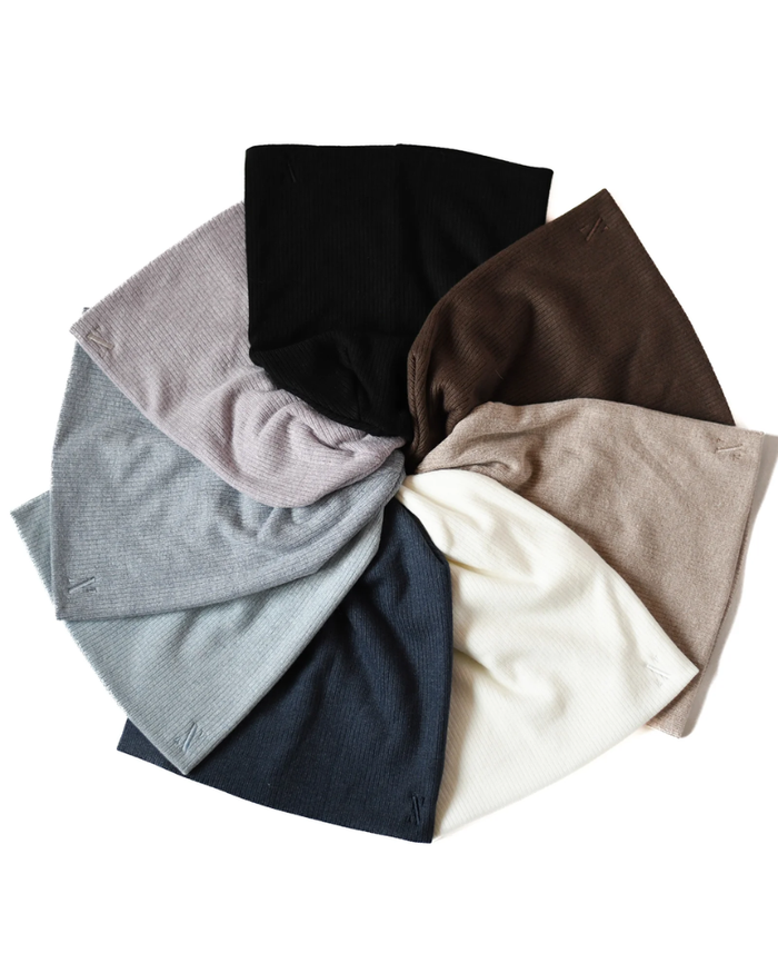 Nicsessories Cashmere Ribbed Beanie FW24